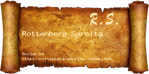 Rottenberg Sarolta névjegykártya